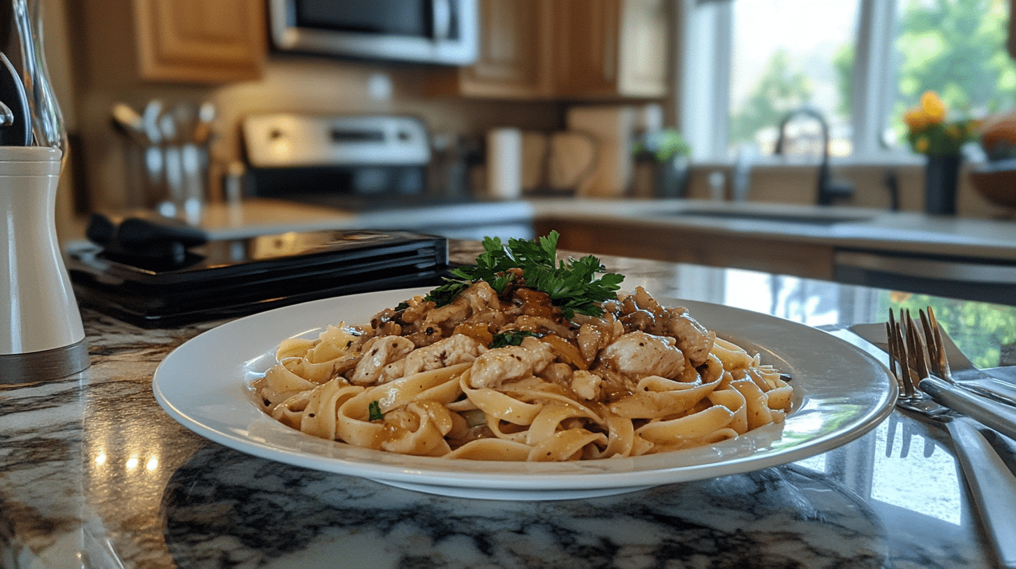chicken marsala fettuccine 2