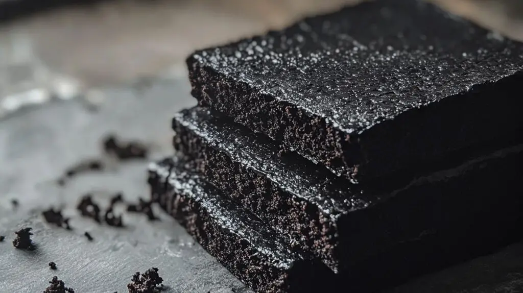 A beautifully layered Black Velvet Cake with cream cheese frosting