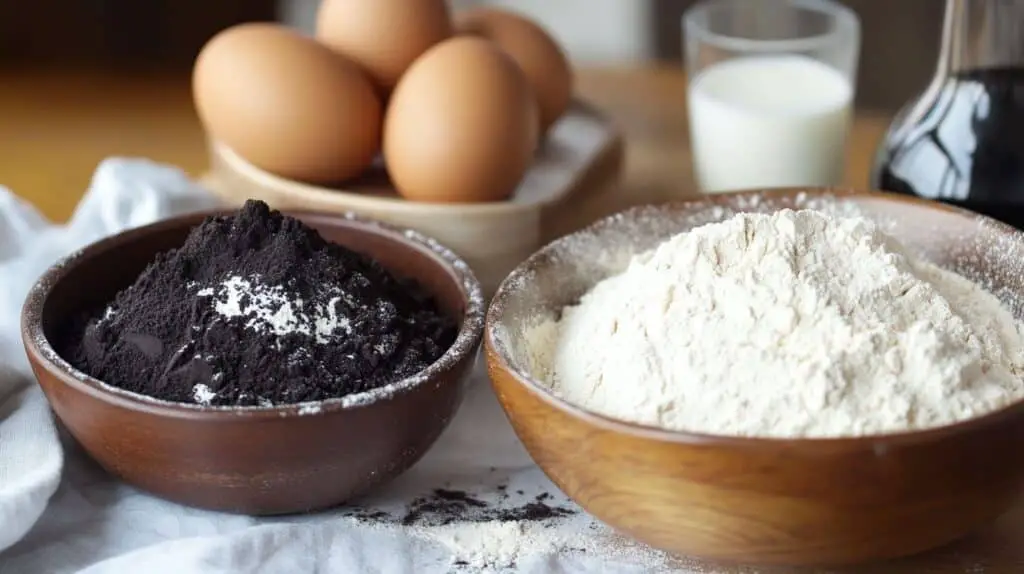 Ingredients for the Best Black Velvet Cake