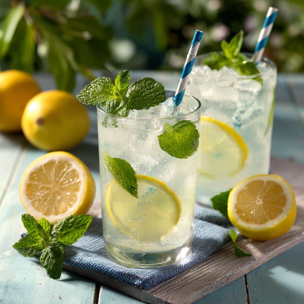 serving homemade coconut water electrolyte drink