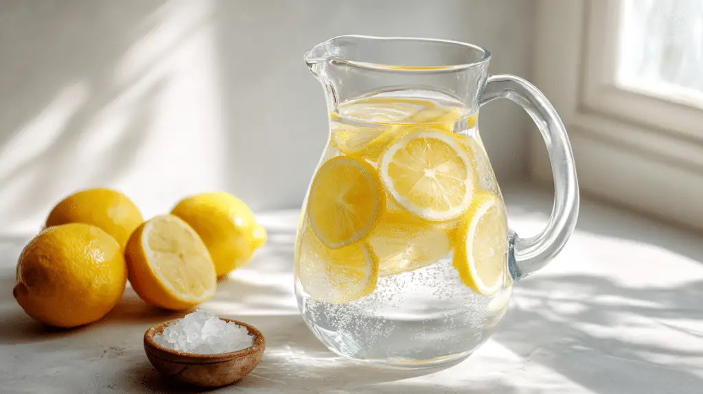 How to make electrolyte water in glass pitcher