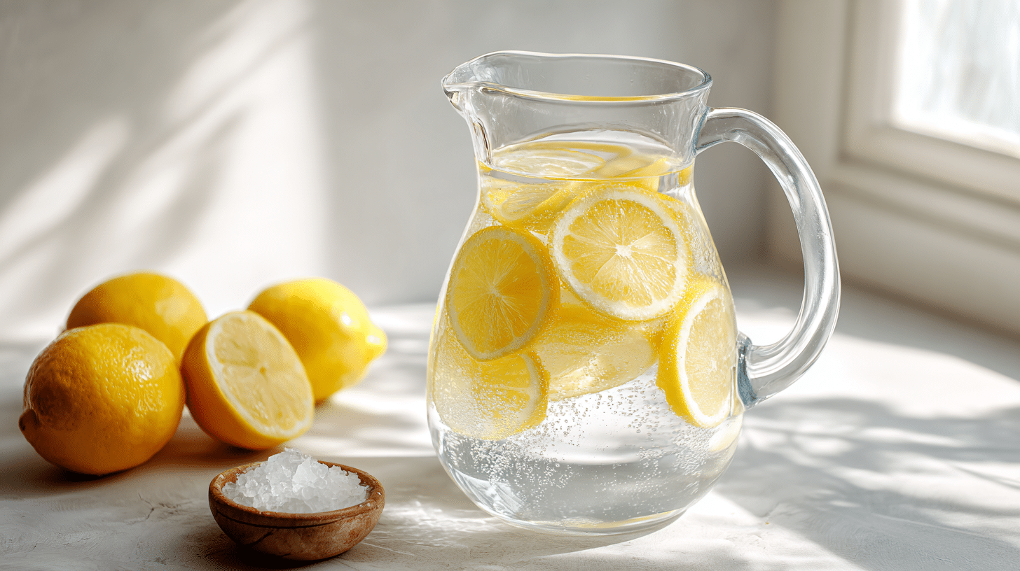 How to make electrolyte water in glass pitcher